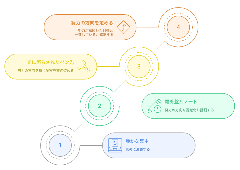 努力の方向を定める